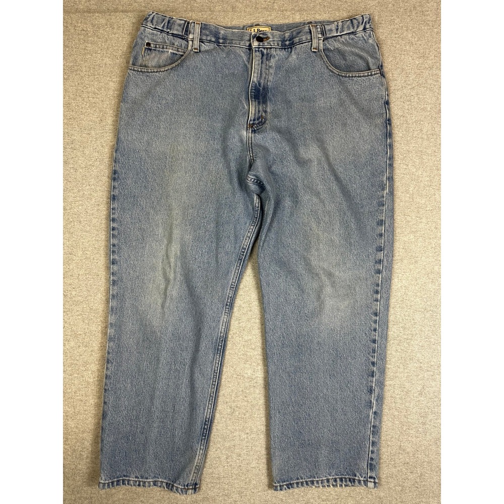 VTG LL‎ Bean Jeans Mens 40x29 Comfort 90s Light Straight Leg Denim Jeans Blue